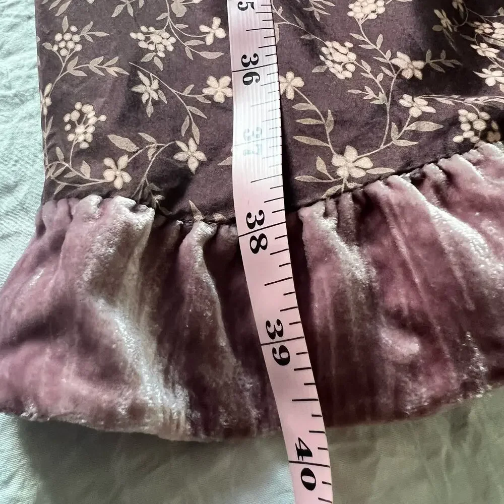 J. Jill Silk Blend Floral Babydoll Sleeveless Knee Length Dress Size 8 Petite - Picture 10 of 10